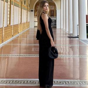 Tendenze 2025 Nuovi Arrivi Abiti Lunghi Senza Maniche da Donna Elegante Abito da Festa <span class=keywords><strong>Abbigliamento</strong></span> - Product Image 2