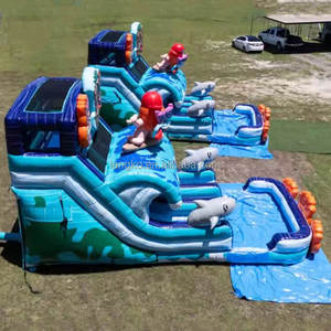 Toboggan aquatique gonflable personnalisé en PVC Ti Ki to Vi's Adventure, toboggan tropical <span class=keywords><strong>d</strong></span>'<span class=keywords><strong>été</strong></span> <span class=keywords><strong>avec</strong></span> <span class=keywords><strong>piscine</strong></span> pour <span class=keywords><strong>location</strong></span> - Product Image 3