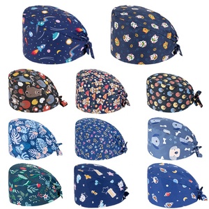 40 colores nuevos sombreros <span class=keywords><strong>con</strong></span> botones para el trabajo enfermera protección auditiva Bandana accesorios para el cabello Doctor Hospital <span class=keywords><strong>gorro</strong></span> quirúrgico Unisex - Product Image 6