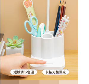 Staffa per <span class=keywords><strong>telefono</strong></span> cellulare portapenne portapenne doppio portapenne a tre temperature di colore che piegano la lampada da tavolo - Product Image 6
