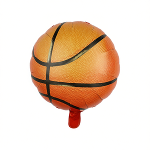 Ballon en feuille métallique de basketball 45 cm pour la décoration de fêtes d'enfants, événements et célébrations - Product Image 2