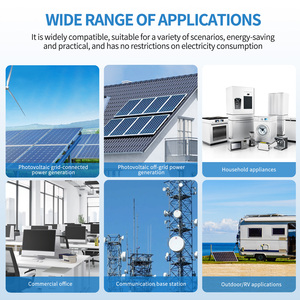 De kho chứa kết nối lưới Thuế năng lượng mặt trời lai đôi MPPT 11000W 48V 230V biến tần sóng sin tinh khiết trên hệ thống năng lượng mặt trời - Product Image 6