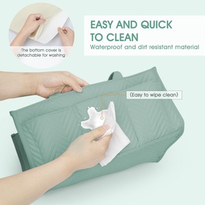 Organisateur de couches pour bébé Sac fourre-tout Polyester résistant à l'eau motif imprimé Nouveau-né Essentiels pour table à langer Baby Shower - Product Image 5