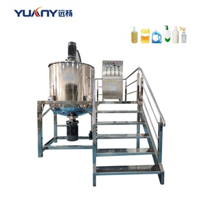Machine de fabrication de <span class=keywords><strong>savon</strong></span> liquide pour les mains et la vaisselle 1000L, mélangeur homogène, émulsifiant, équipement de mélange de liquides pour le lavage - Product Image 1