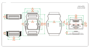 UT-520 UOTEK Công Nghiệp 2 Cổng RS 485 <span class=keywords><strong>Repeater</strong></span> Bộ Chuyển Đổi Nối Tiếp Din Rail Có Cách Ly - Product Image 6