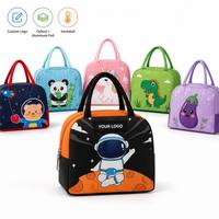 Sac à déjeuner isotherme pour enfants avec motif d'astronaute - Tissu Oxford, doublure en aluminium, fermeture éclair durable et écologique de 5 pouces