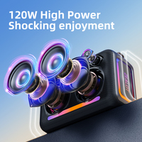 Altavoz Inalámbrico de Alta Potencia Hot Zealot S95 de 120 W con Iluminación RGB, Dispositivo de Audio para Fiestas, Altavoz Portátil Resistente al Agua para Exteriores, TWS