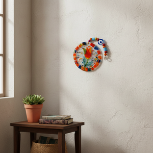 Decoración de pared de ojos malvados de cristal de 12x22 cm Acento de pared único y llamativo - Product Image 2