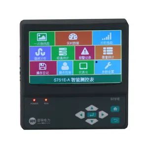S751e-A LCD Tiga Fase Meter Frekuensi Digital Multifungsi Panel Meter RS485 Modbus Multi Analog Energy Meter Power Meter