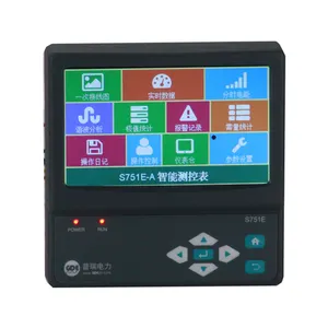 Medidor digital multifunção trifásico lcd S751e-A, medidor de frequência rs485 modbus medidor de energia analógica medidor de potência