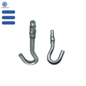 High Strength Stainless Steel Zinc Plated Carbon Steel 55 72mm Heavy Duty Small Metal Expansion Ceiling Hook