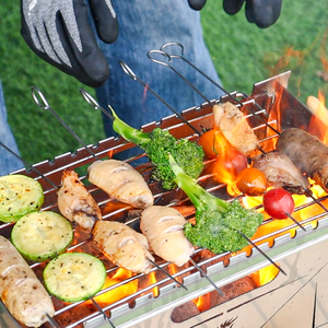 Parrilla <span class=keywords><strong>de</strong></span> barbacoa Coreana <span class=keywords><strong>de</strong></span> acero inoxidable personalizada, fogatas <span class=keywords><strong>de</strong></span> gas sin humo, parrilla <span class=keywords><strong>de</strong></span> barbacoa portátil para acampar al aire libre - Product Image 5