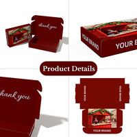 Cajas de Regalo de Navidad Personalizadas para Dulces, con Laminado Mate, Papel Corrugado, Biodegradables, Reciclables, con Logotipo Personalizado