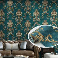 Papier peint 3D auto-adhésif en gros, imperméable, gaufré, autocollant mural à peler et coller pour salon et chambre, prix d'usine
