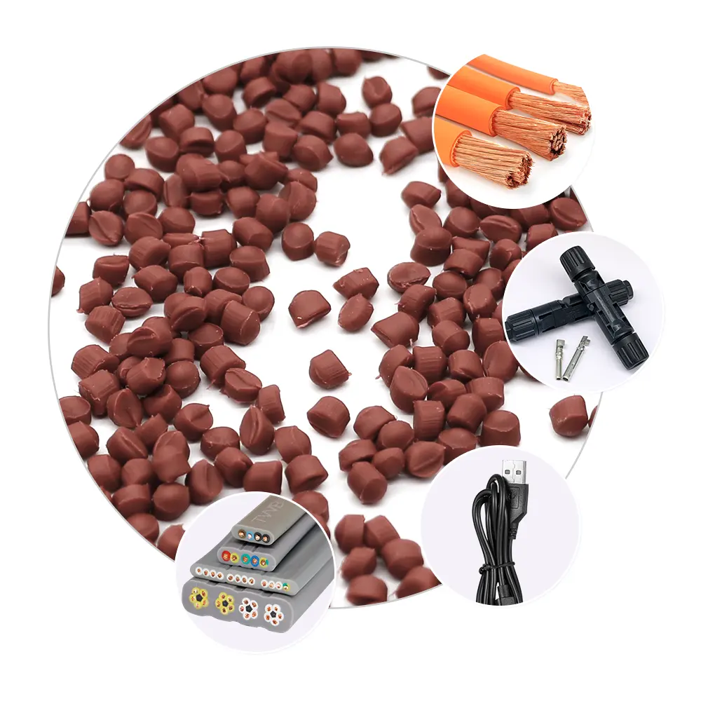 Thermoplastische Elastomeren Rubber Materiaal Extrusie Kwaliteit Pellets Tpe Harsdeeltjes Shore 70a Tpe Plastic Korrels