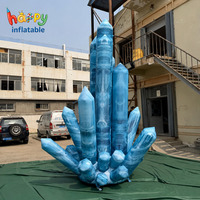 Blocs de glace et piliers de glace gonflables réalistes pour la décoration de fêtes à thème et l'affichage publicitaire