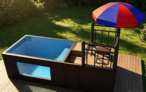 Piscina Prefabricada Modular en Contenedor de Envío Rectangular de 20 pies o 40 pies, Sobre el Suelo, para Casa o Resort - Product Image 5
