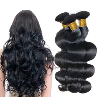 Extensions de cheveux humains brésiliens vierges 100% en gros Paquets de cheveux de vague naturelle de haute qualité avec échantillon gratuit