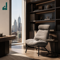 Fauteuil de bureau moderne à dossier bas en tissu avec pieds en métal pour bureau, salle de détente, salle du personnel, espace de travail commercial