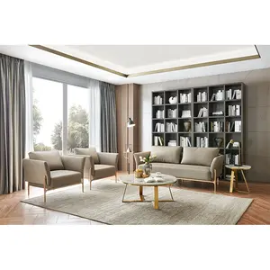 Metal Sofa Set Furniture Modern Office Leather Sofa for Project Executive