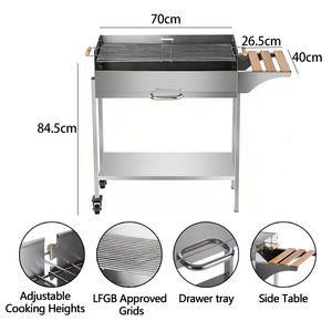 <span class=keywords><strong>Barbecue</strong></span> portable en acier inoxydable sans fumée pour jardin et fêtes en plein air, vente en gros OEM/ODM - Product Image 2