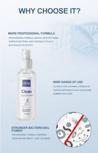 Label pribadi 100ml semprotan pembersih mainan seks kustom sterilisasi bebas alkohol - Product Image 3