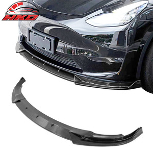 Alerón Delantero para Tesla Model Y 2020-2025, Impresión de Fibra de Carbono, PP, 3 Piezas, Kit de Carrocería de Alta Calidad - Product Image 1