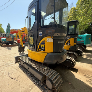 Miniexcavadora KOAMTSU PC35 con Certificación EPA y CE, Excavadora Hidráulica de Orugas Komatsu de 4 Toneladas, Motor con Caja de Cambios Kawasaki, Bomba de Cojinete - Product Image 1