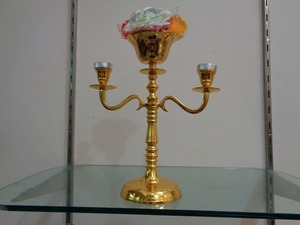 Luxury Floor Stand Decorative Metal Antique Candelabra <b>Candle</b> Holder For Home Decor - Product Image 2