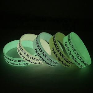 低价定制硅胶手链发光腕带儿童运动腕带 - Product Image 2