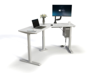 Bureau d'angle pour ordinateur, bureau de bureau électrique à hauteur réglable