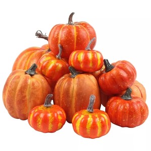 Citrouille Artificielle Réaliste, Simulation de Légume Faux pour Décoration de Thanksgiving, Halloween, Récolte et Accessoires de Photographie - Product Image 4