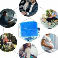 Vente chaude chaise de bureau nid d'abeille Double épais oeuf Gel refroidissement coussin de siège de voiture glace froide siège en nid d'abeille