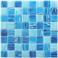 Mosaïque de verre Carré Piscine Mosaïque de verre bon marché