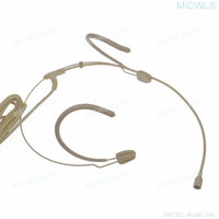 Microphone de casque omnidirectionnel 2,5 mm à condensateur avec connecteur mini XLR pour système sans fil SLX ULX QLX, pour discours et présentations