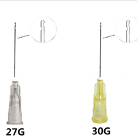 Jarum Mikro Kanula Ujung Tumpul 14G-30G dengan Jarum Hipodermik untuk Kecantikan Bersertifikasi BSMI Kelas I Disinfeksi Inframerah Jauh