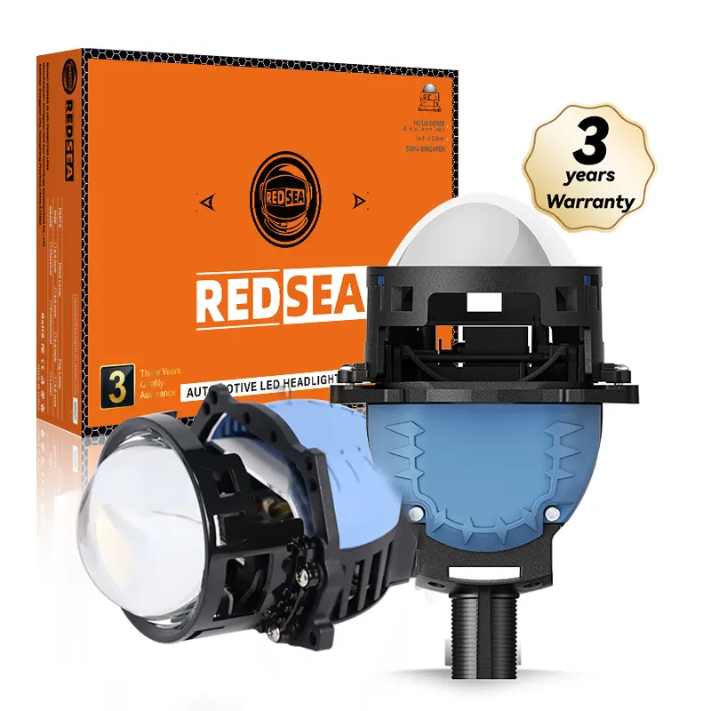 Redsea, оптовая продажа с фабрики, 3,0, Bi, светодиодный проектор высокой мощности, 140 Вт, ближний свет, H4, комплект проекторов, Светодиодный лазер