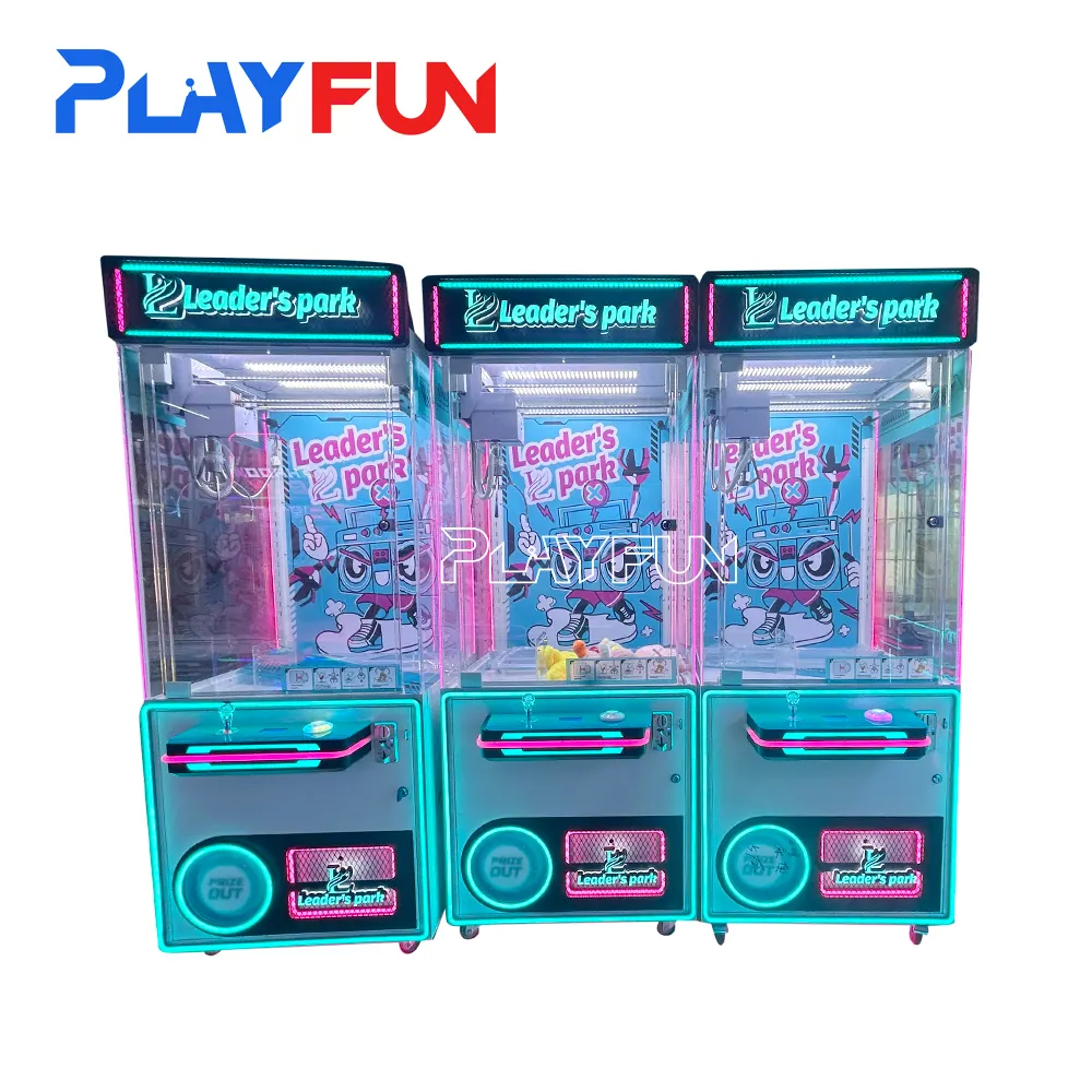 Playfun Hot Sale High Quality Top Plush Coin Operated Toy Crane Machine Dolls Catcher Claw Crane Machine