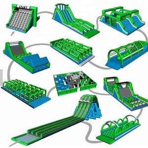 Carrera de obstáculos inflable gigante Insane 5K para eventos de adultos con soplador a la venta-Obstáculos inflables Insane 5K Run - Product Image 4