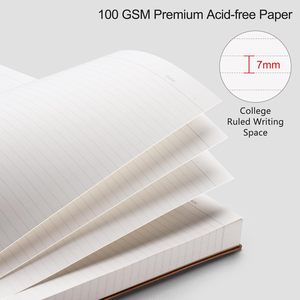 دفتر بغلاف مقوى من الجلد <span class=keywords><strong>A5</strong></span> صفحات مبطنة متميزة قابلة للتخصيص لاجتماعات المكتب للطلاب دراسة هدايا الشركات بكميات كبيرة - Product Image 2