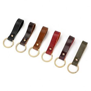 Premium Custom Laser Engraved PU <b>Leather</b> Strap Silver Metal Ring <b>Keychain</b> - Product Image 1