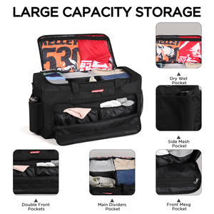 Custom Lightweight Gym Duffle Bags <strong>Weekender</strong> Overnight Bags Sports Equipment Organizer <strong>Cases</strong> Travel Bags - Product Image 5