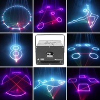 Laser-Show ILDA 3D-Laserprojektor Party Disco Bühne Vollfarbiger 3W Laser Animations-DJ-Laserbeleuchtung für Nachtclubs