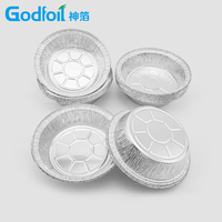 Barquettes jetables en aluminium de qualité alimentaire multi-tailles (7, 8, 9 pouces) pour plats à emporter, préparation culinaire et barbecue, compatibles friteuses à air chaud