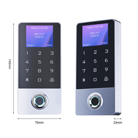 Lector de proximidad a prueba de agua Sistema de control de acceso de entrada de tarjeta RFID Código de tarjeta de huella dactilar Tuya Control de acceso de teclado independiente