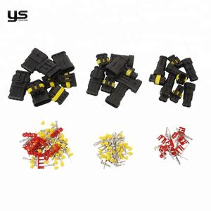 Otomotiv su geçirmez konnektör kiti 1 <span class=keywords><strong>2</strong></span> <span class=keywords><strong>3</strong></span> 4 Pin erkek dişi fiş Set tel koşum terminali araba motosiklet kamyon OEM için Set - Product Image 3