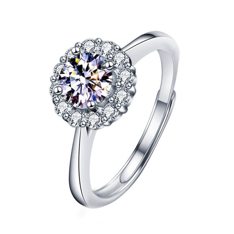 Moissanite 1กะรัต (เพชรสีขาว)