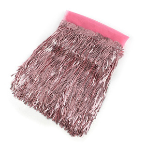 En stock – Franges à sequins en forme de feuille de 20 cm pour costumes de scène et accessoires de décoration de rideaux – Garniture DIY - Product Image 5