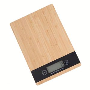 Báscula de Cocina Digital de Bambú de 5 kg con Pantalla LCD, Personalizable ODM/OEM, Precisión de 1g, Múltiples Unidades, 1 Año de Garantía - Product Image 1