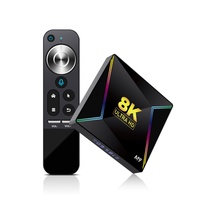 Boîtier TV Android le moins cher 4 Go de RAM 8K TV BOX Nouveau boîtier 4 Go 128 Go Amlogic S905X3 H96 MAX X3 M9 Android 9.0
